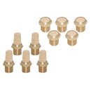 10pcs Silencer Pneumatic Air Muffler Air Flow Controller G1/8 Flat/Long Head