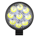 1PC 27W Round Flood Work Light Bar Fog Driving Lamp Truck Tractor SUV ATV OZ