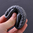 Grey Car Round Silicone MT Gear Shift Knob Lever Cover Protect Antislip Nonslip