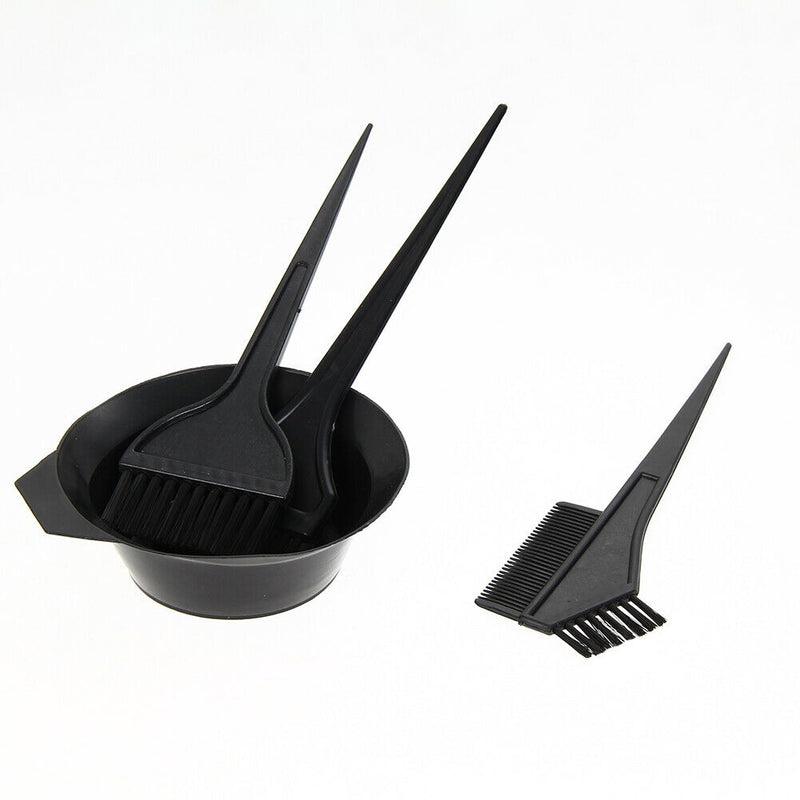 Hair Salon Bowl Brush Oreilles Two Sides Comb Set for DIY Hair Dyeing Perm