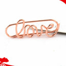 Love Paper Clips Metal Card File Note Clips for Office School Wedding Decor P8R4