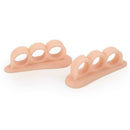 1 Pair Silicone Bunion Protector Toe Separators Straightener (Champagne)