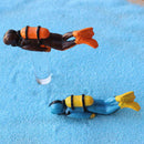 Treasure Hunter Diver Fish Tank Ornament Landscape Aquarium DecorationSEAU