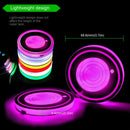 2PCS LED Car Cup Holder Colorful Pad Mat Auto Atmosphere Lights