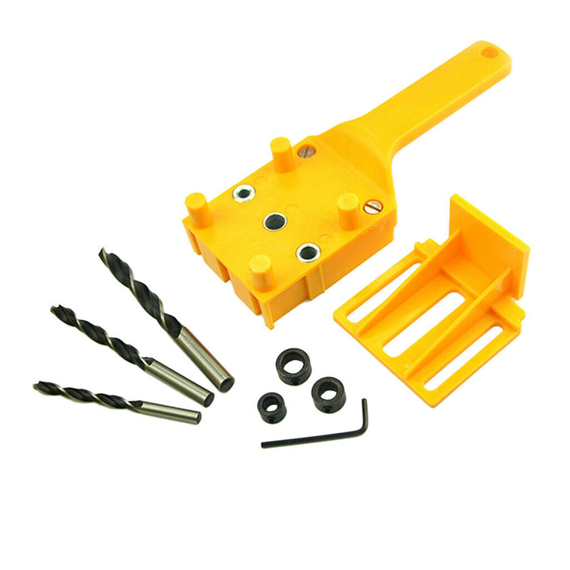 2 Pieces Woodworking Dowel Jig With Drill Bits Sets For Joinery Doweling