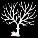Modern Deer Horn Stand Jewelry Earring Necklace Ring Show Rack Holder White