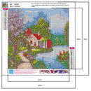 5D DIY Full Drill Diamond Painting House Rhinestone Mosaic Craft (B2255)