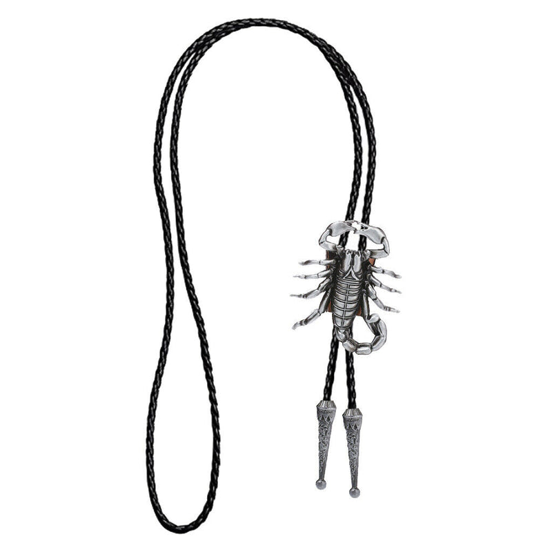 Men Plated Scorpion Bolo Tie Western Cowboy Necktie Novelty Pendant Ornament