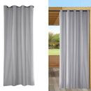 Thicken Outdoor Curtain Waterproof Grommet Public Divider Blackout Gray 54x96"
