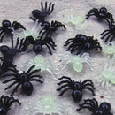 20pcs Halloween Mini Plastic Black Luminous Spider Prank Joking Birthday To V1R3