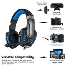 G9000 Gaming Headset Wired 40mm Driver Over Ear Headphones Earbuds+LED Light+Mic