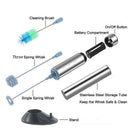 Stainless Steel Electric Handheld Milk Frother Foamer Whisk Mixer Egg Beate