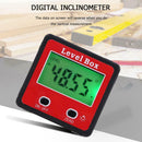 Digital Display Inclinometer Spirit Level Box Protractor Angle Finder Gauge A