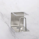 Stainless Steel Toothpaste Dispenser Toothbrush Holder No-Punch Adhesive E6J0