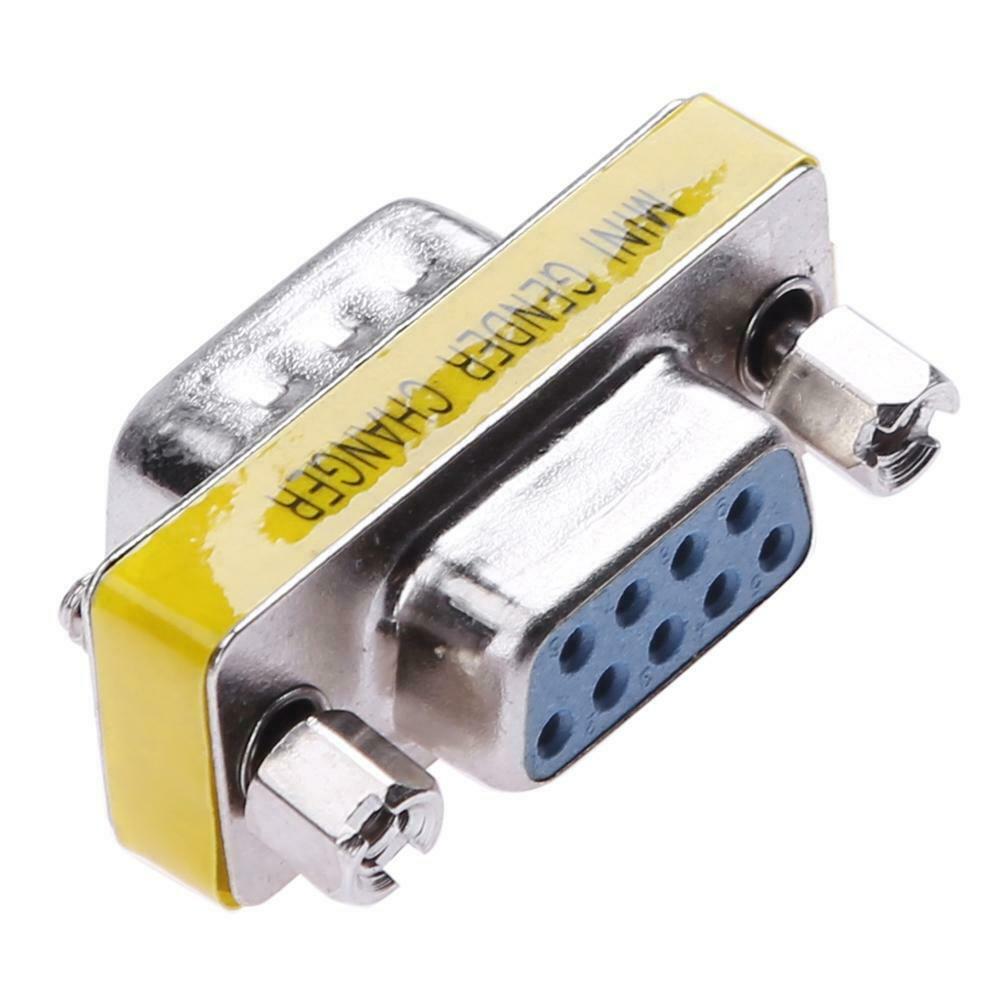 RS232 DB9 Male and Female Serial Port Extender Adapter Converter Conne ...