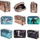New Sequin Cosmetic Bag Color Reversible Sequin Pencil Bags Girls Cosmetic