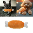 Cute Dog Puppy Toys Chicken Legs Design Small Dogs Chew Squeak Plush Sound Toys