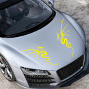 1 Pair PVC Vinyl Car Styling Stickers Dragon Totem Hood Bonnet Decals Graphics