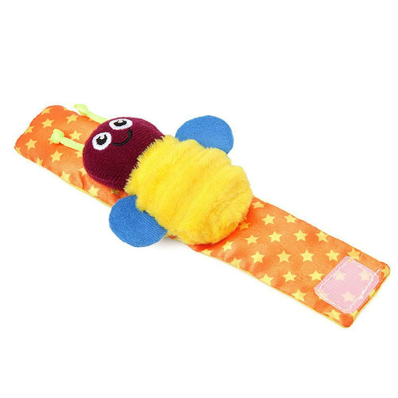 Cartoon Infant Baby Kids Socks Rattle Toys Early Education Wrist Rattles
