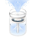 Home Dorm 280ml Candle Shape LED Ultrasonic Humidifier USB Car Purifier Blue