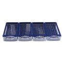 2pcs 6-Port Electronic Component Storage Box Case Container Size M