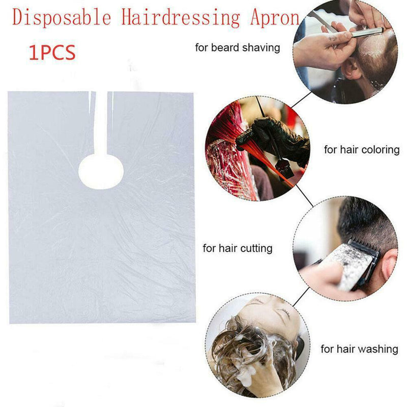 1pc Disposable Haircut Apron Home Hair Dyeing Hair Dye Shawl