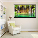 5D DIY Full Drill Diamond Painting Green Waterfall Cross Stitch Embroidery