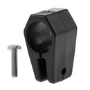 1 Inch 25mm Marine Boat Bimini Top Tube Jaw Slide Black Nylon with Bolt