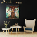 DIY Full Round Diamond Painting Tree Fairy Wall Picture Craft (X126 Yellow)
