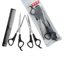 Hairdressing Hair Cutting Thinning Scissors Thinners Razor w/ Comb Set