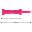 100 Pink Plastic Castle Step Grad Golf Tees up Height 39mm