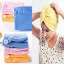 Excellent Magic Microfiber Hair Dryer Drying Towel Turban Cap Hat Head Wrap HK~