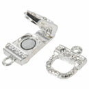 5x Mixed Rhinestone Magnetic Clasps