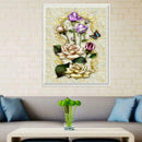 Flower Painting Embroidery DIY 5D Diamond Cross Stitch Kit Home Arts Decor