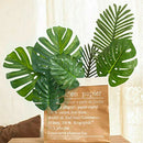Artificial Turtle Leaf Tropical Imitation Plant Leaf Hawaiian Party Home Theme