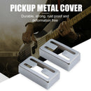 2pcs Metal Humbucker Pickup Covers Lid H-shaped LP Electric Guitar Parts
