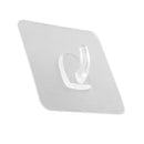Clear Wall Mounted Nail Free Self Adhesive Sticky Hook Bathroom Kitchen