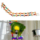 Wood Parrot Drawbridge Bird Ladder Climb Cableway Hamster Toys Birdcage Bridg Gw