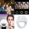 Adjustable Selfie Ring Light for Video Live Makeup Youtube Ultra-light Clip-on