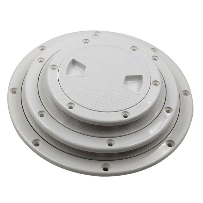 White Non Slip 6" Deck Inspection Hatch For Marine Corrosion Resistant