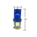 10 X Ultra Bright T10 5 SMD 5050 Ice Blue LED Car Interior Light Wedge Lamp  JR