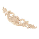29*8cm Wood Carved Corner Onlay Applique Decor Furniture Craft Unpainted U1F9
