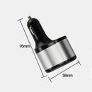 12V 24V Dual 2 USB Car Charger w/ Cigarette Lighter Socket Power Outlet Adapter