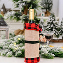Christmas SANTA SUIT WINE BOTTLE COVER Holiday Decorations Gift Bag Wrap