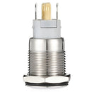 Self-Locking ON/OFF 12V Car Aluminum LED Power Push Button Switch Red