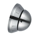 2x Stainless Steel Clock 60 Minute Timer Egg Reminder Mechanical Kitchen