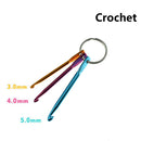 3pcs Mixed Aluminum Crochet Hook Knitting Knit Needle Weave Yarn DIY Tool Set