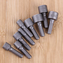 9pcs Nut Drivers 1/4 Inch Hex Shank CRV Screwdriver Socket Bit Power Tools
