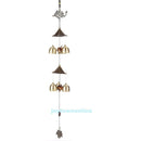 Peacock Wind Chime Tubes Bells Rustic Hanging Ornament Home Garden Decor Gift