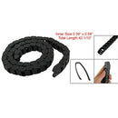 Black Plastic Drag Chain Cable Carrier 10 x 15mm for CNC Router Mill W6R3